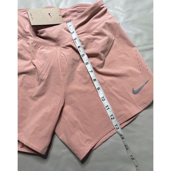 NIKE Women’s small Eclipse 5” Brief Lined Running Shorts CZ9568 601 Pale Pink - Picture 10 of 11